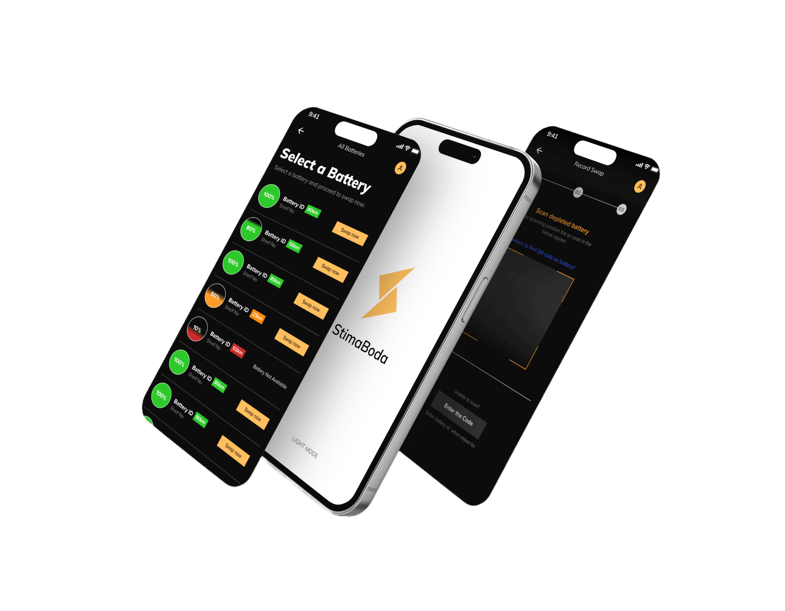 StimaBoda- Electric Vehicle Swapping Station App & Operator App